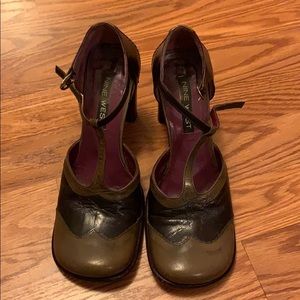 Nine West Vintage. T-strap heels